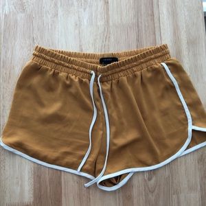 Forever21 shorts in mustard